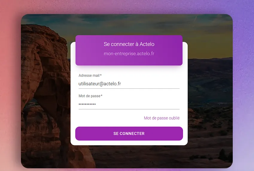 Actelo — Application web