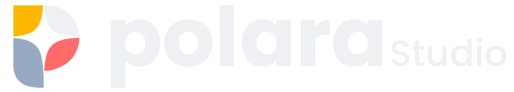 Logo Polara sur fond sombre