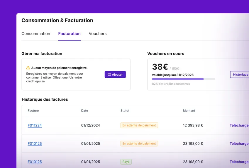 Ofleet — Système de paiement