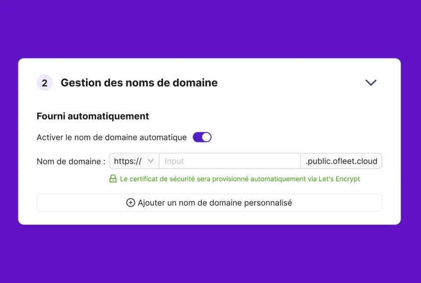 Ofleet — Domaines & https