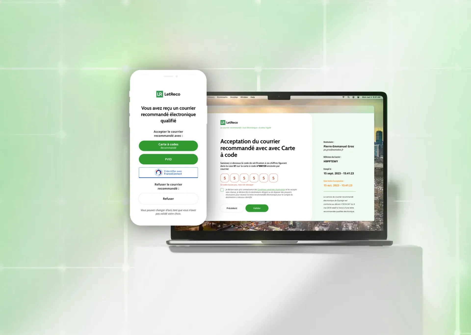 Capture du projet LetReco